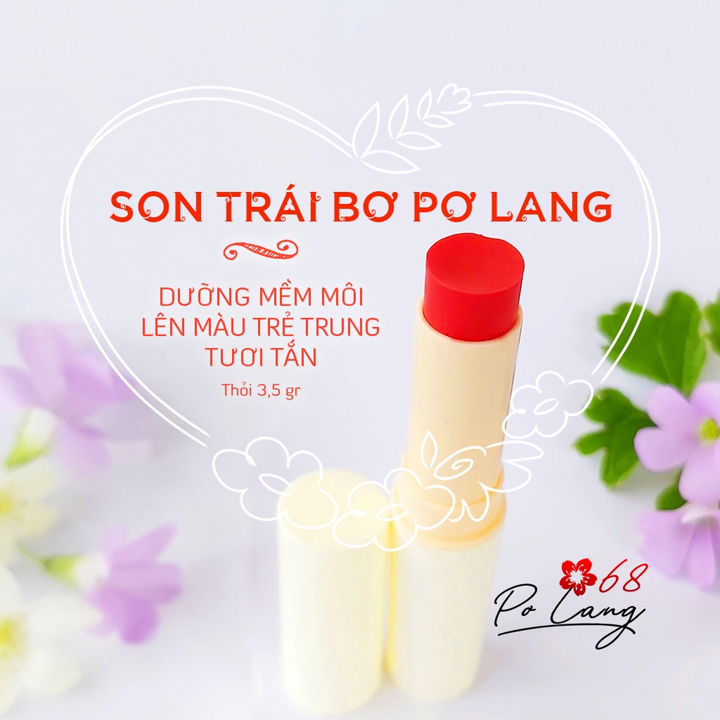 Son trái bơ Pơ Lang có màu dưỡng ẩm hồng cho môi 3,5gr