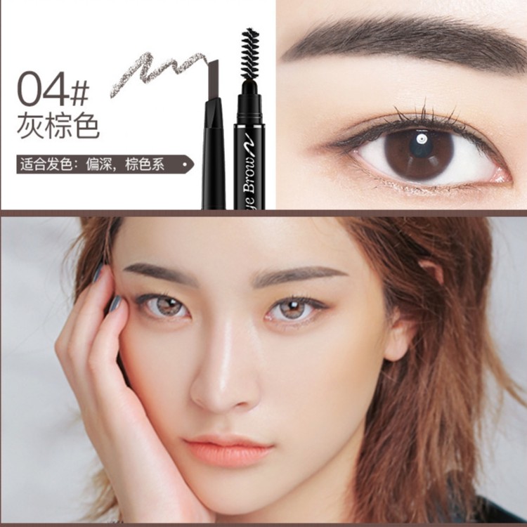 Chì Kẻ Lông Mày Lameila LML0000 Thiết Kế Hai Đầu Vặn Tự Động Trang Điểm Lâu Trôi Chống Thấm Nước