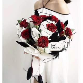 Giấy bóng mờ viềng đen trắng siêu hot