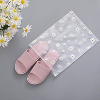 Túi Zip Trong Suốt Hình Hoa Cúc Đa Năng, Đựng Đồ Lót, Quần Áo, Tất, Giày Dép, Đựng Mỹ Phẩm, Chống Thấm Nước