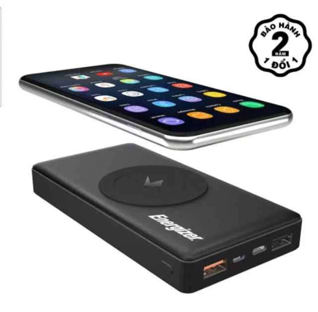 Energizer QE.10000.CQ CHÍNH HÃNG, sạc KHÔNG DÂY 10W