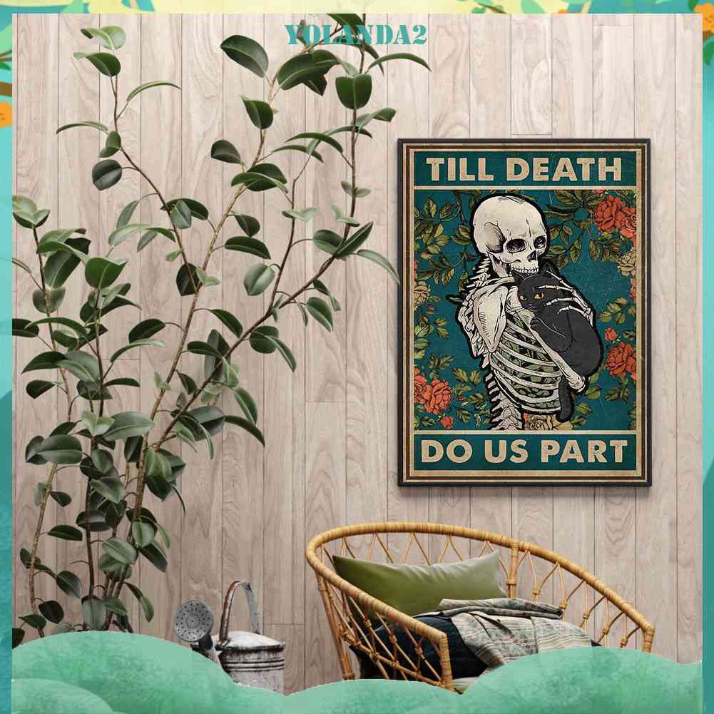 Tranh Thêu Chữ Thập Thủ Công Hình Mèo Đầu Lâu 11CT