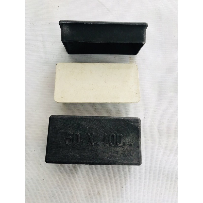 Combo 10 Chụp bịt  cao su trong sắt hộp 50x100 Kimkhihocngan