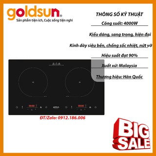 Bếp từ đôi Goldsun BB1201GT