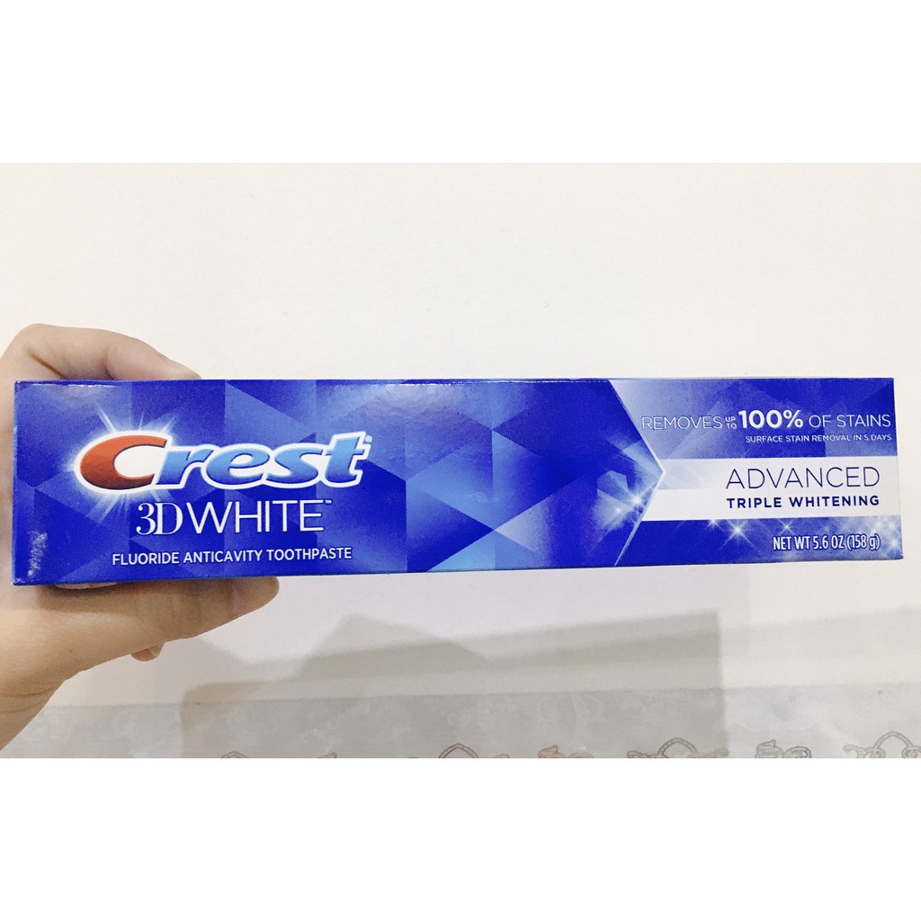 Kem Đánh Răng Crest 3D WHITE Avanced Triple Whitening