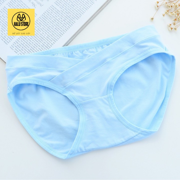 1875 Quần lót bầu cotton sợi tre tự nhiên mát lạnh cạp chéo đàn hồi tốt không bai nhão | BigBuy360 - bigbuy360.vn