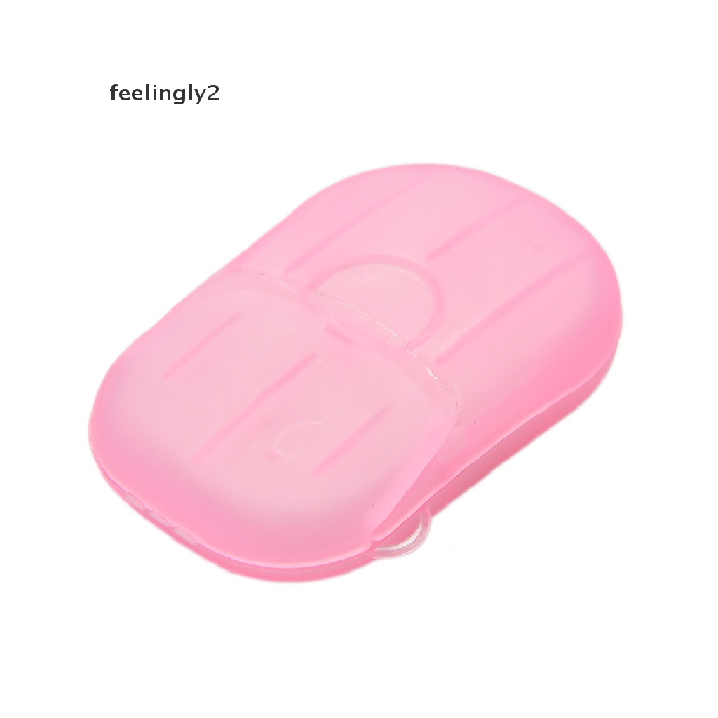 1 Hộp Giấy Xà Phòng Rửa Tay Tạo Bọt Có Mùi Thơm Tiện Dụng Khi Đi Du Lịch