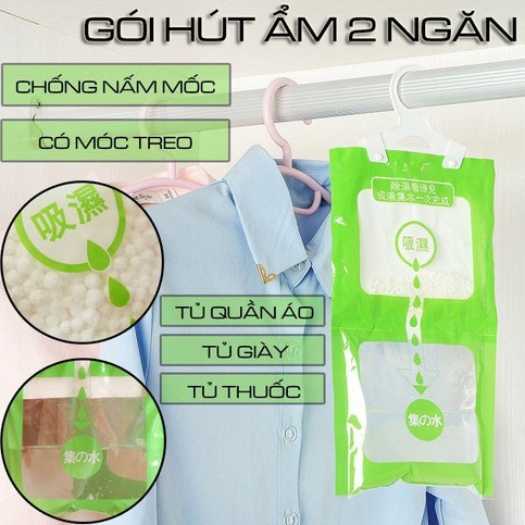 Túi hút ẩm 2 ngăn ngừa nấm mốc tiện ích cho gia đình (THA02)