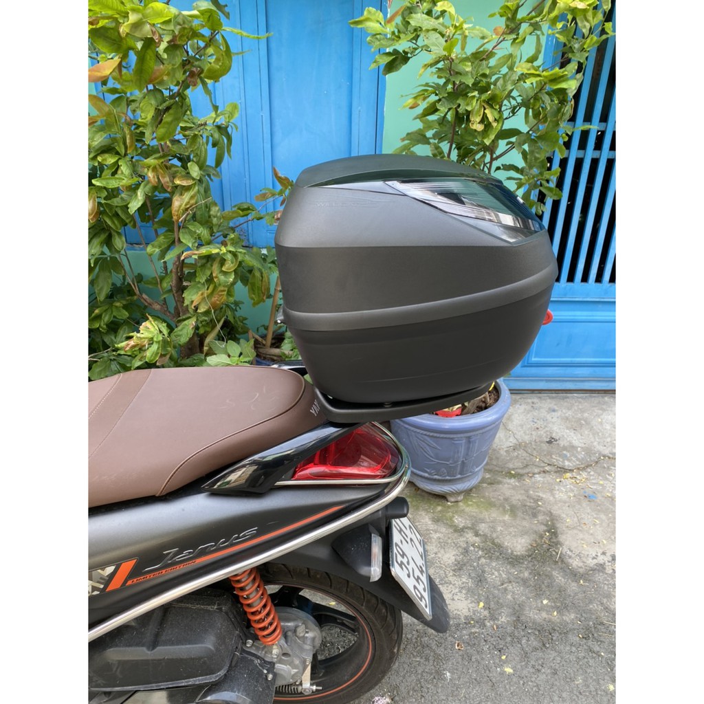 Thùng xe Janus, thùng Givi E250N2 kèm đế và bát gắn, hàng Givi chính hãng, bảo hành 2 năm