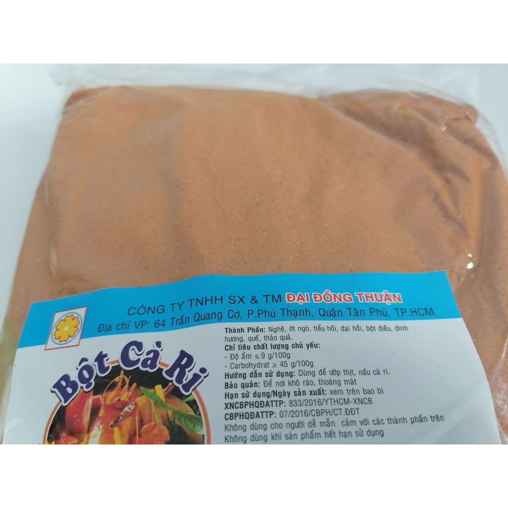 [Gói 1 Kg – Cà ri] Bột gia vị nấu ăn [VN] ĐẠI ĐỒNG THUẬN Curry powder (ddt-hk5)