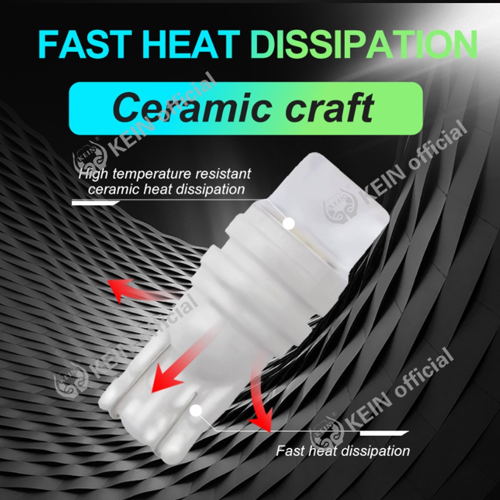 KEIN 1 CÁI T10 W5W 3020 3SMD Gốm sứ LED Đèn xe ô tô Biển số bên Nêm bên trong Lối đi bên trong Đèn xi nhan Đèn tự động