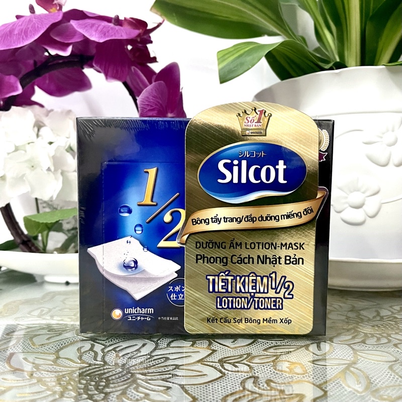 Bông tẩy trang Silcot đắp dưỡng miếng đôi 40 miếng/hộp