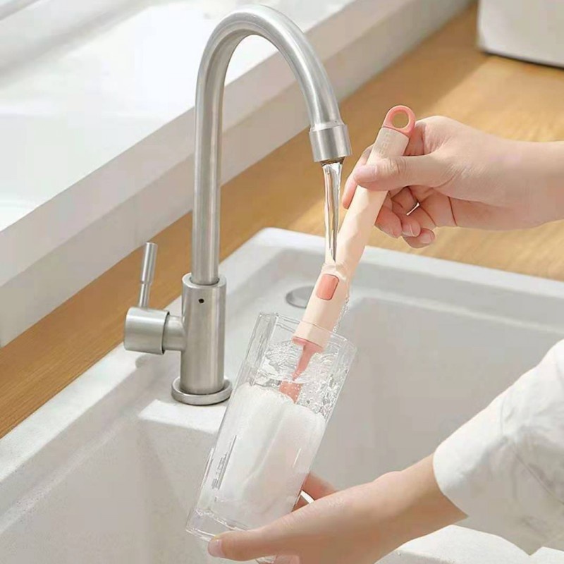 Cọ Vệ Sinh Chai Lọ Có Tay Cầm Dài Tiện Dụng