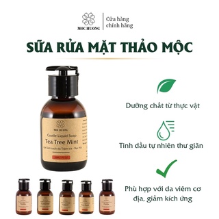 Sữa rửa mặt thảo mộc Mộc Hương thuần thực vật không hóa chất size 30ml