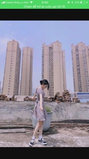[ Order ] Váy hoa nhí tím kèm hình thật