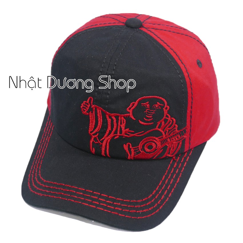 Nón ông địa thật cao cấp, mũ ông địa giá rẻ vải Kaki cao cấp đẹp, sang trọng, kết True Religion làm chắc chắn