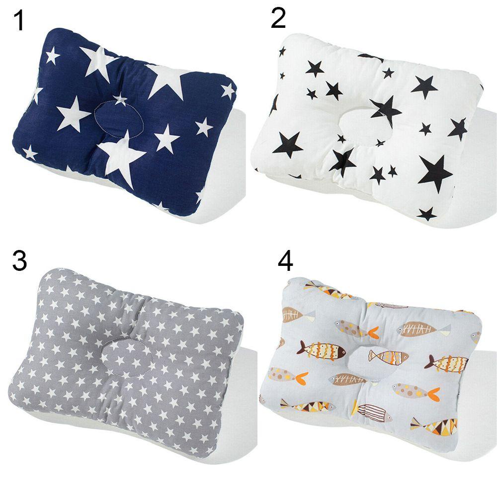 Gối Cotton Mềm Định Hình Chống Lăn Cho Bé Sơ Sinh