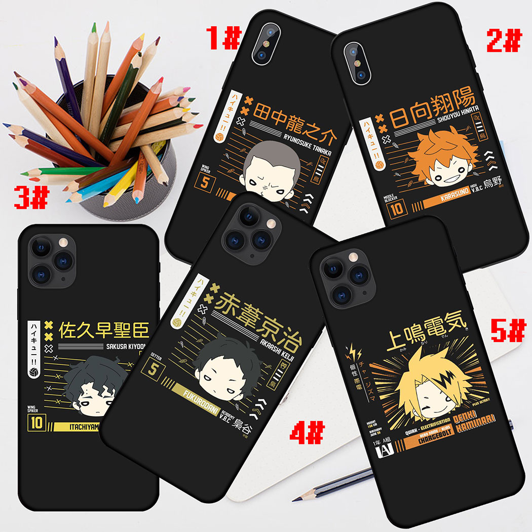 Ốp Điện Thoại Silicon Mềm Hình Haikyuu Karasuno High School Cho Iphone 5 5s Se X Xr Xs Max 6 6s 7 8 Plus 1010