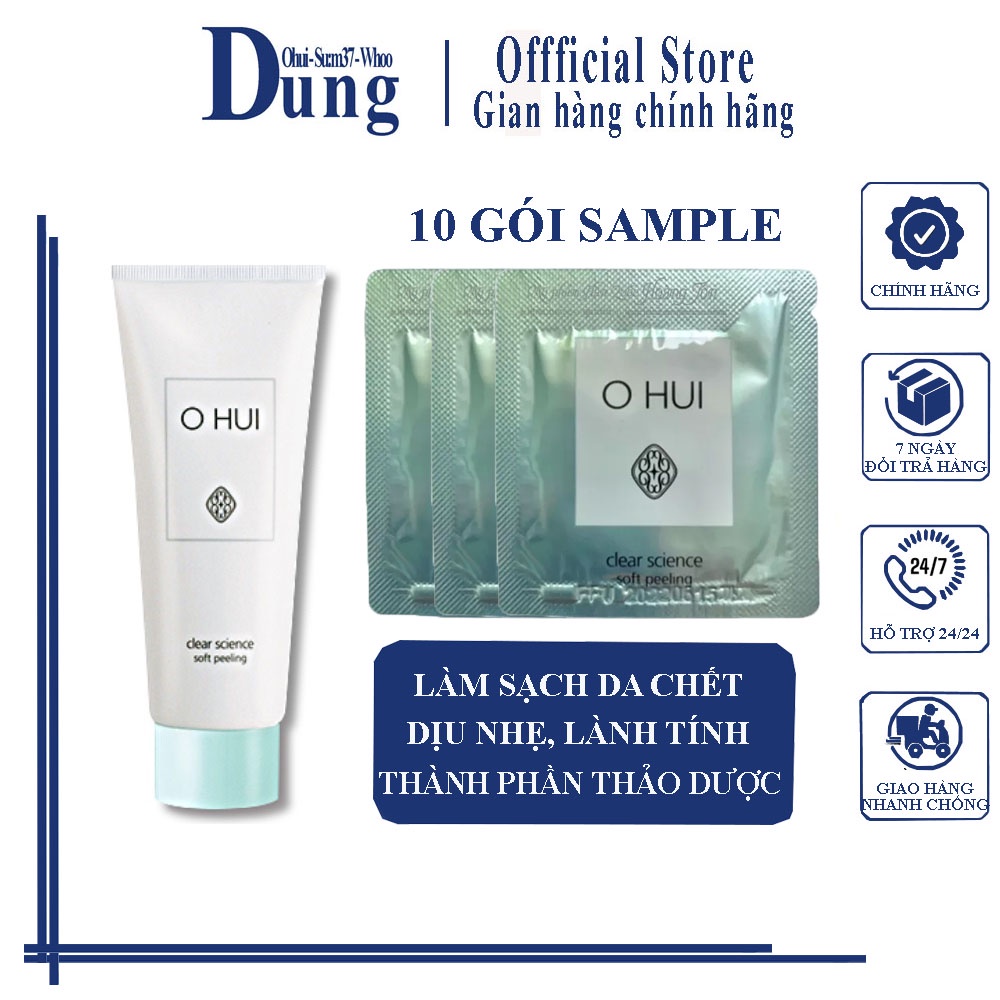 Combo 10 Tẩy Tế Bào Chết Ohui Clear Science Soft Peeling 1ml x 10