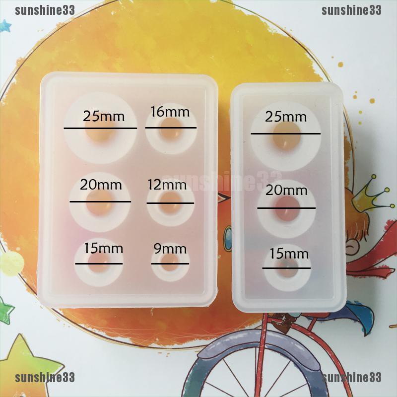 Khuôn Silicone Làm Trang Sức Nhựa epoxy Hình Quả Bóng
