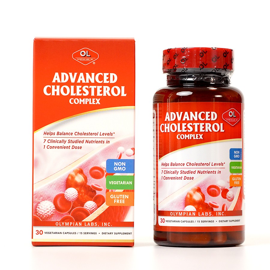 Viên Uống Hỗ Trợ Giảm Mỡ Máu OLYMPIAN LABS Advanced Cholesterol Complex 30 Viên