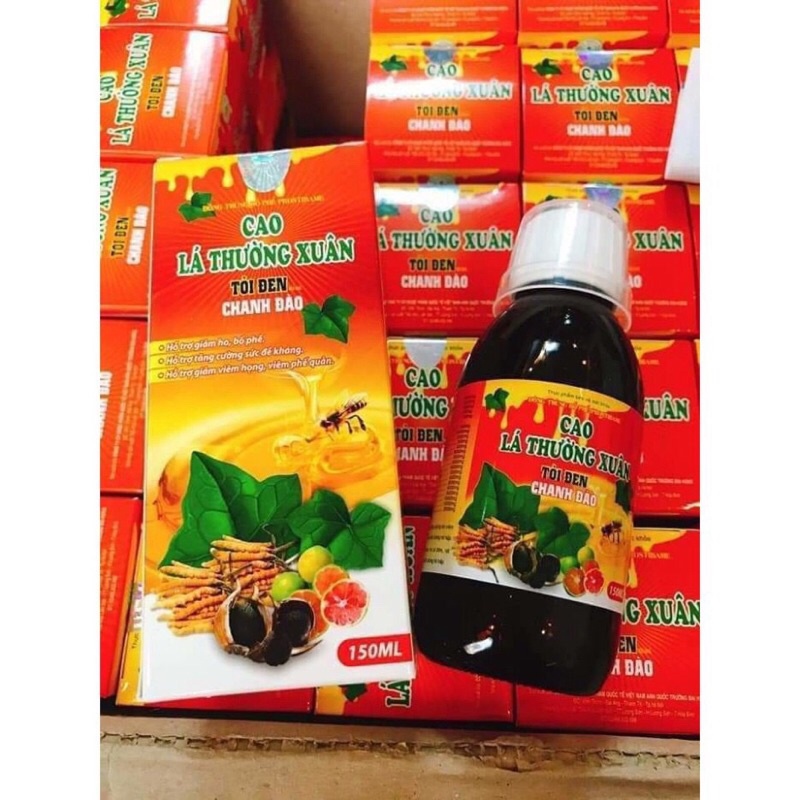 CAO LÁ THƯỜNG XUÂN TỎI ĐEN CHANH ĐÀO