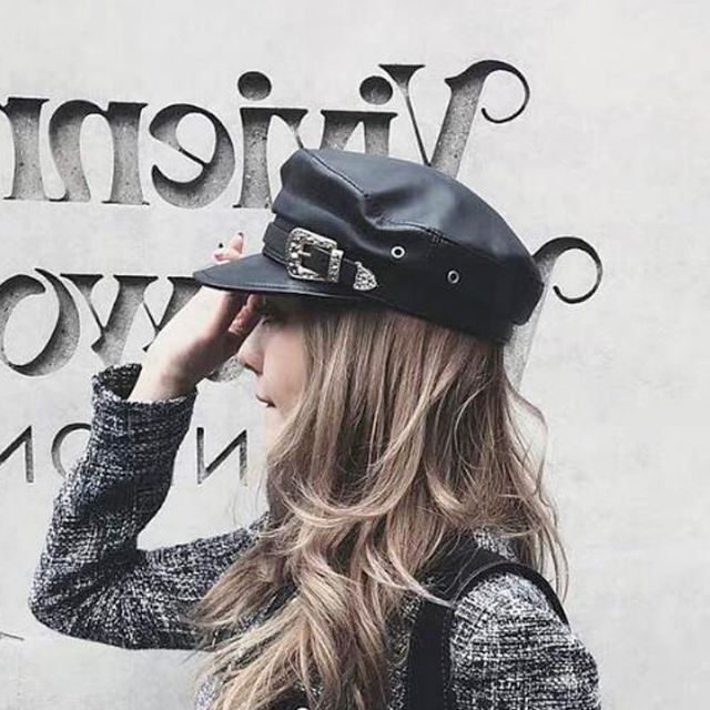 Nón Newboy Da Hàng Cao Cấp