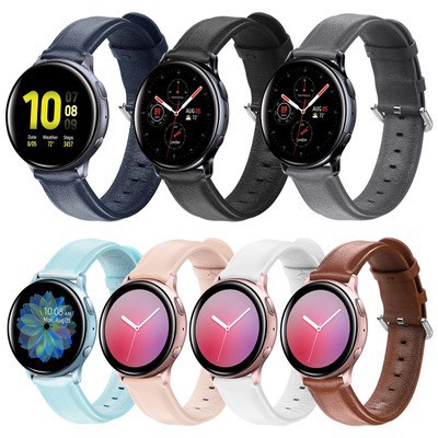 Dây Đồng Hồ Bằng Da 20mm Dành Cho Samsung Galaxy watch Active 2