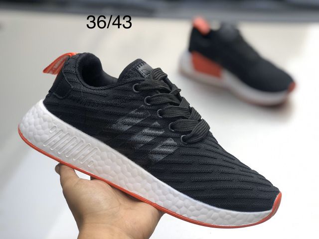 (Freeship+Full box) Giày NMD R2 🖤💨❤đen trắng đế đỏ [a862]