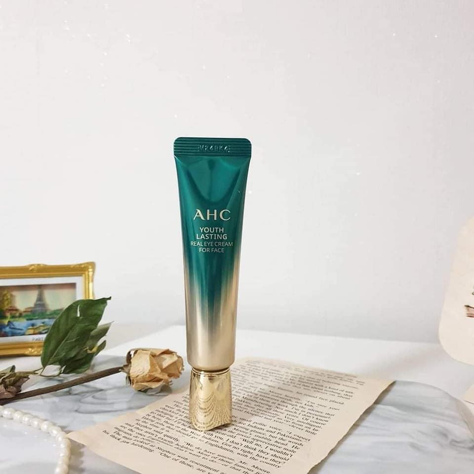 Kem mắt AHC Chống Nhăn và giảm Thâm Quầng Mắt mẫu mới 2021 xanh lá