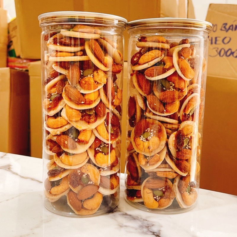 Bánh Đồng Tien Ngũ Hạt - lon pet 450g - bánh hạt dinh dưỡng ►FREESHIP◄ Gia Lai market