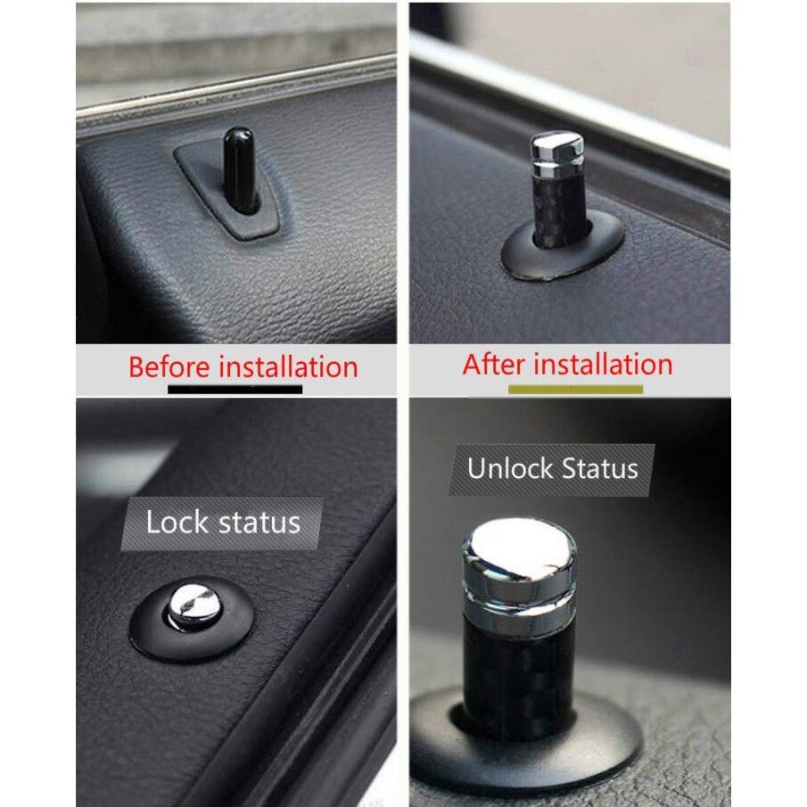 Bộ 4 Nắp Khóa Cửa Xe Hơi Mercedes Benz Brabus Lorinser AMG Apple Tree W203 W204 W124