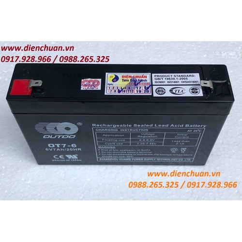 Ắc quy xe điện trẻ em 6V 7Ah