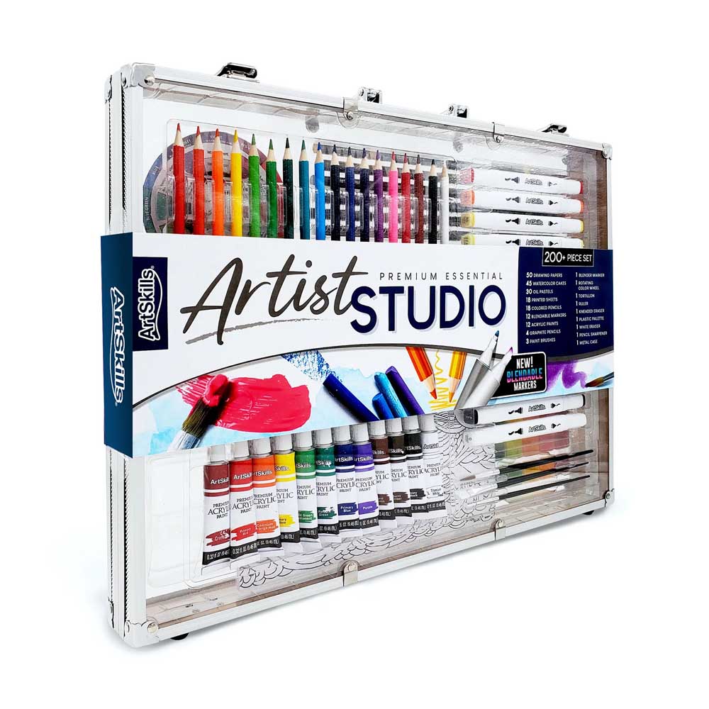 Bộ bút màu Artist Premium Essential Studio 200+ Piece Set của Mỹ