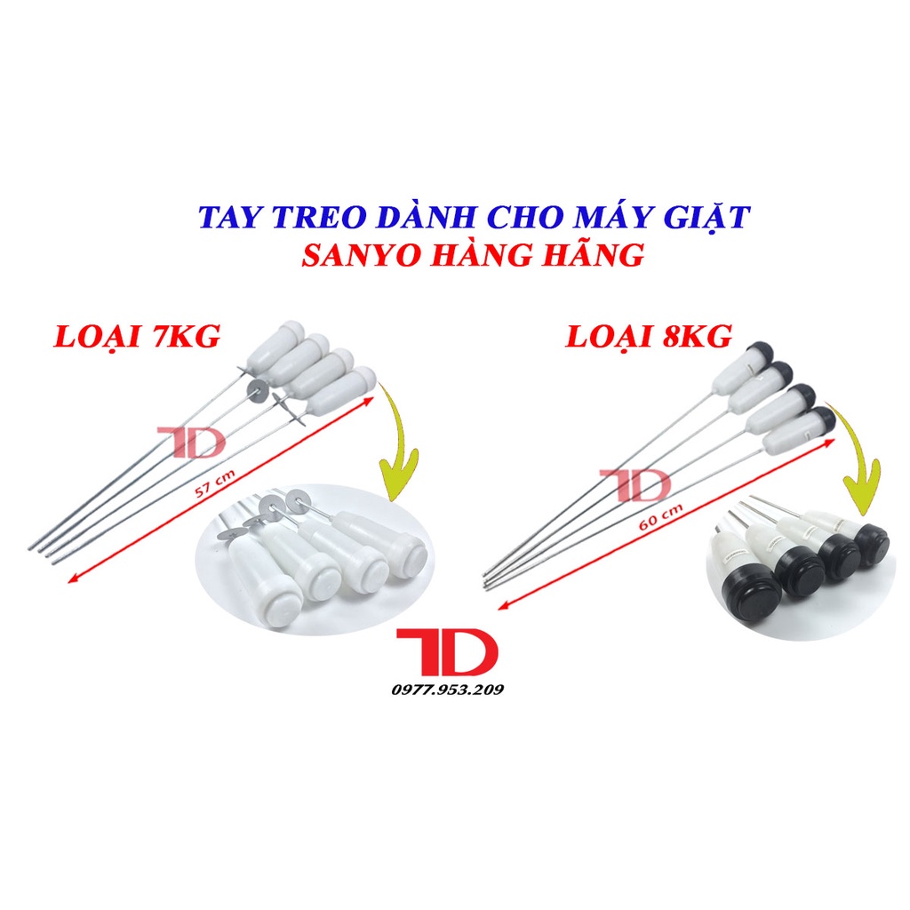 Bộ tay quang treo dành cho máy giặt SANYO, ty treo máy giặt