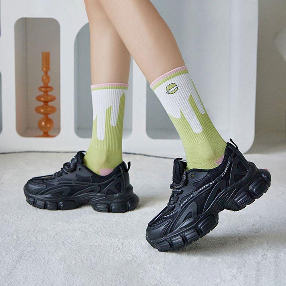 Vớ Thể Thao Thêu Họa Tiết Bánh Quy Màu Sắc Ngọt Ngào Thời Trang Cho Nữ