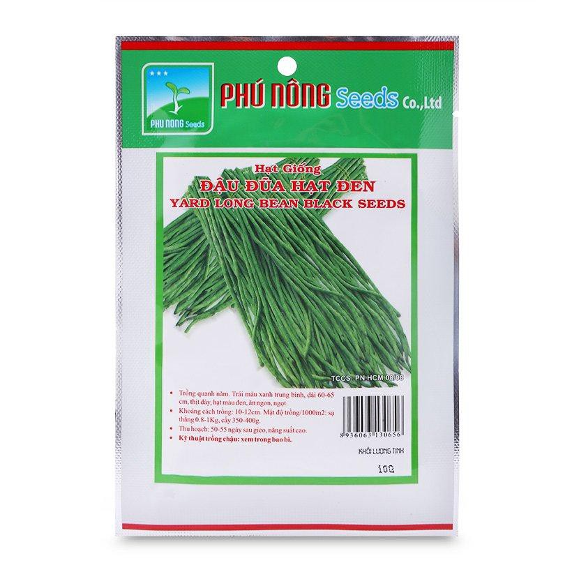 Hạt giống đậu đũa Phú Nông (Vườn Sài Gòn - Vuon Sai Gon) hạt giống chắc khỏe, tỉ lệ nẩy mầm cao