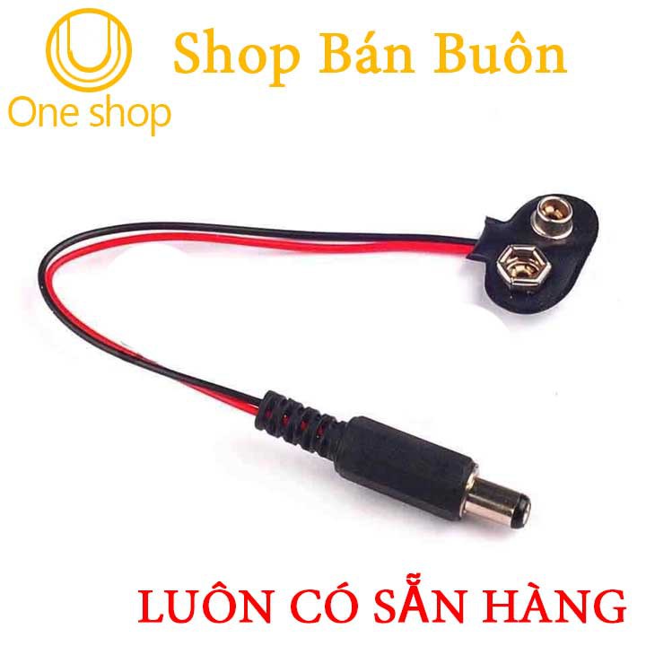 Combo 3 Dây Tạo Nguồn Từ Pin Vuông 9V sang Jack DC 5.5*2.1mm