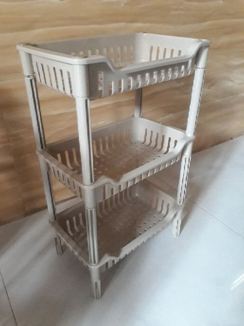 Kệ 3 tầng chữ nhật bằng nhựa