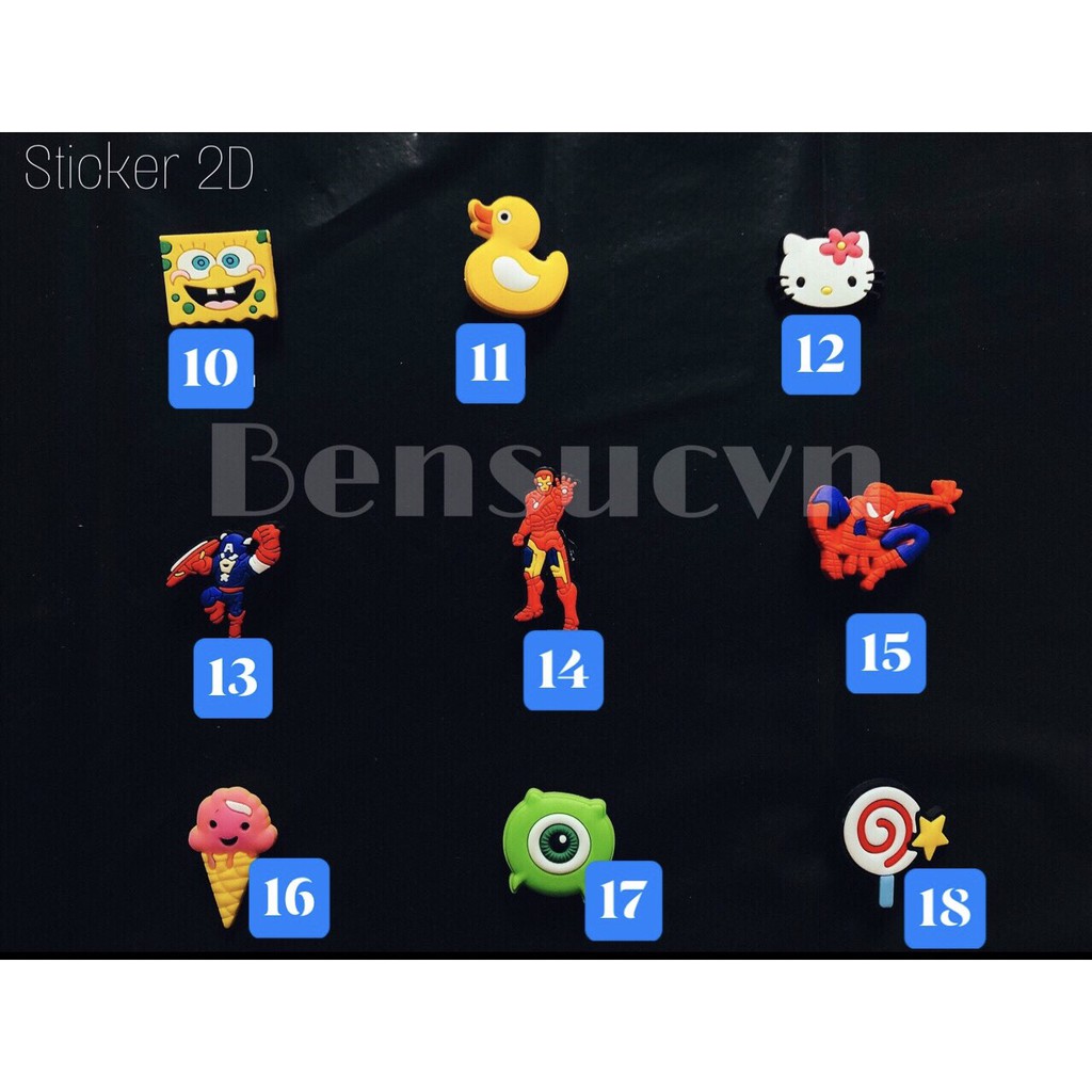 Jibbiz/Sticker cực đẹp Hàng chuẩn do shop Chụp | BigBuy360 - bigbuy360.vn