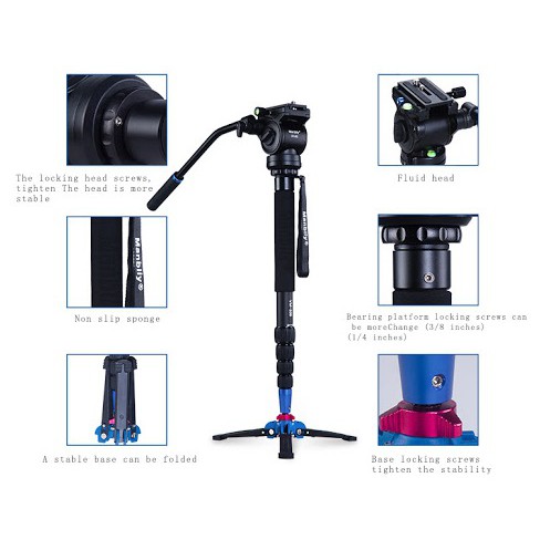 CHÂN MONOPOD MANBILY VM-336- CHÍNH HÃNG