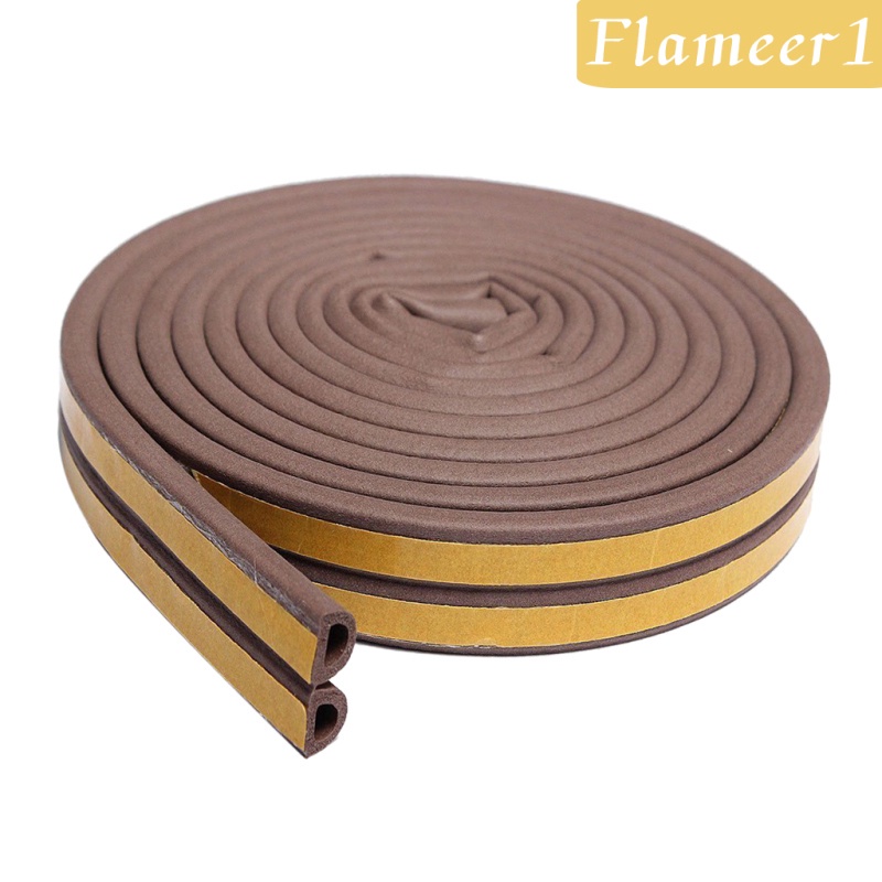 Cuộn Băng Keo Xốp Trắng Dán Viền Cửa Sổ / Cửa Ra Vào 5m D 9x6mm