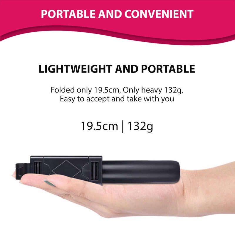 Gậy Tự Sướng Bluetooth K07 Có Giá Đỡ Ba Chân Tháo Rời Được Tiện Lợi Dành Cho Chụp Ảnh