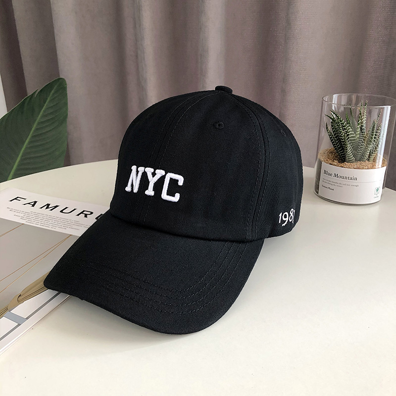 Mũ lưỡi trai thêu chữ NYC phong cách Nhật Bản