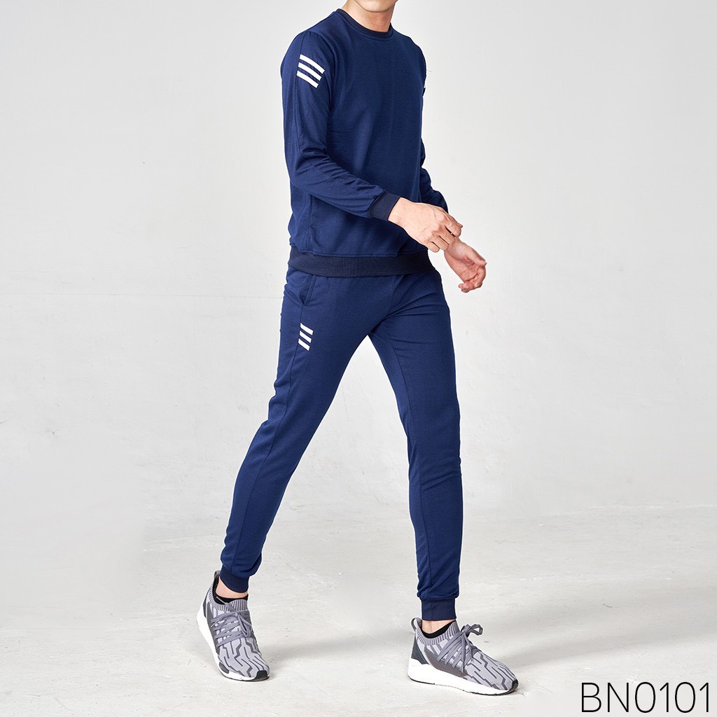 Bộ Nỉ Nam - Bộ Thể Thao Nam Cổ Tròn Chất Nỉ Da Cá Hàn Mềm Mịn Co Dãn - MÃ BD180 [ Shop Bán Sỉ ]