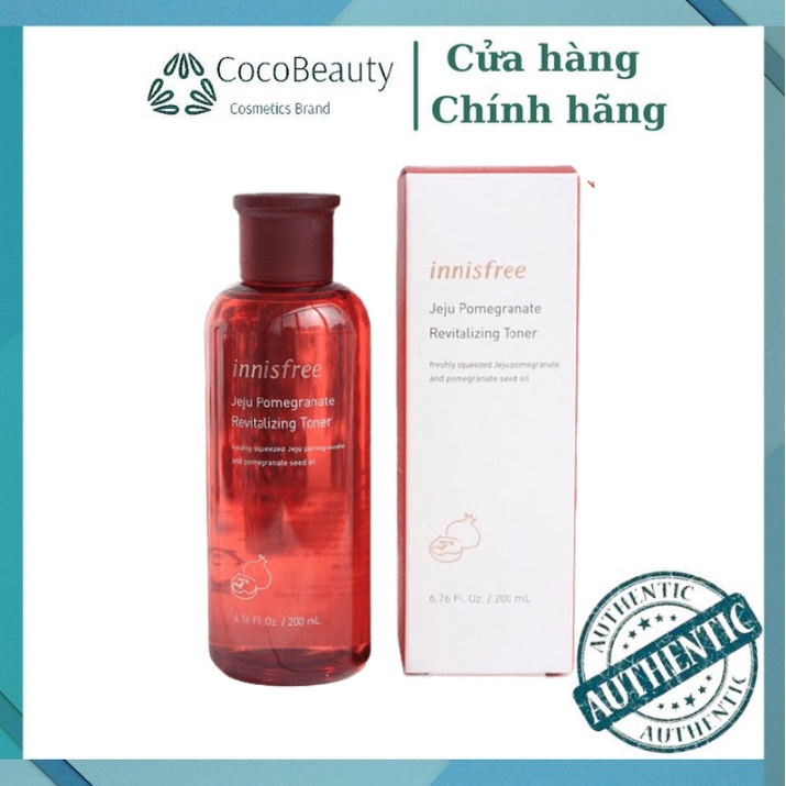 [CHÍNH HÃNG] Nước Hoa Hồng Chống Lão Hóa Dưỡng Sáng Da Innisfree Jeju Pomegranate Revitalizing Toner 200ml