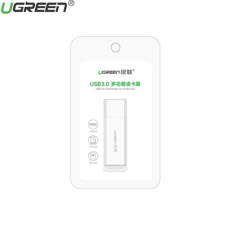 Đầu Đọc Thẻ Nhớ Đa Năng SD-TF USB 3.0 UGREEN 40753 - Hàng Chính Hãng