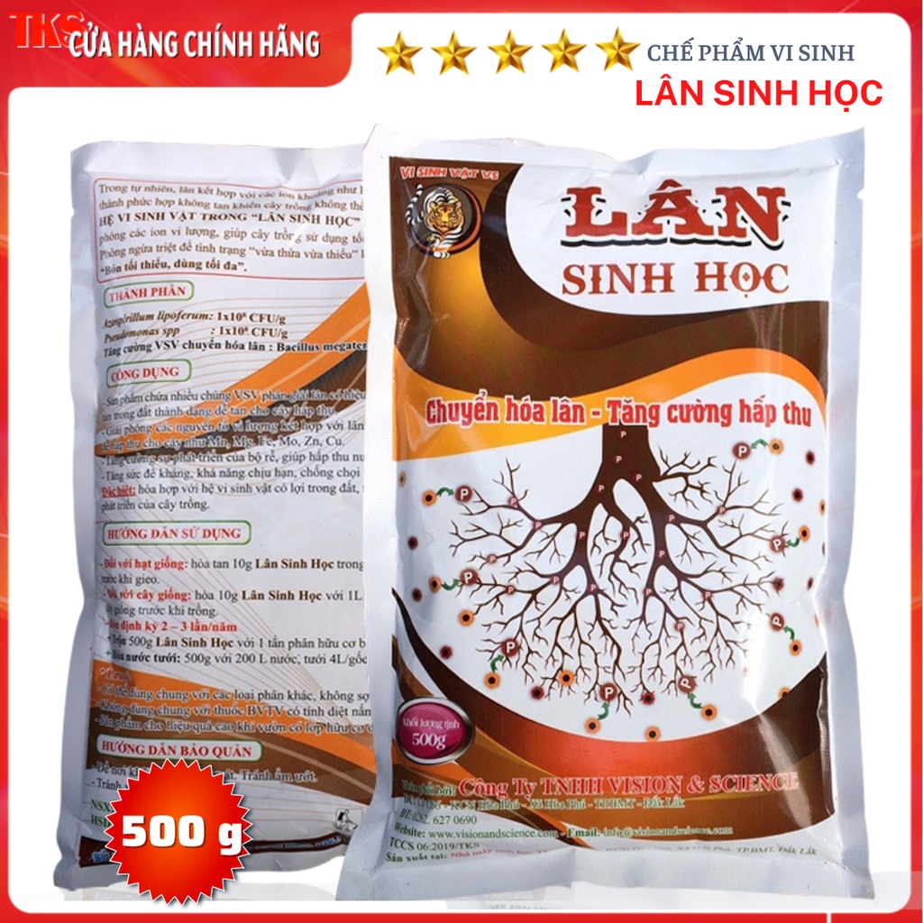 LÂN SINH HỌC: Chuyển Hóa Lân Tăng Cường Hấp Thu - Gói 500GR