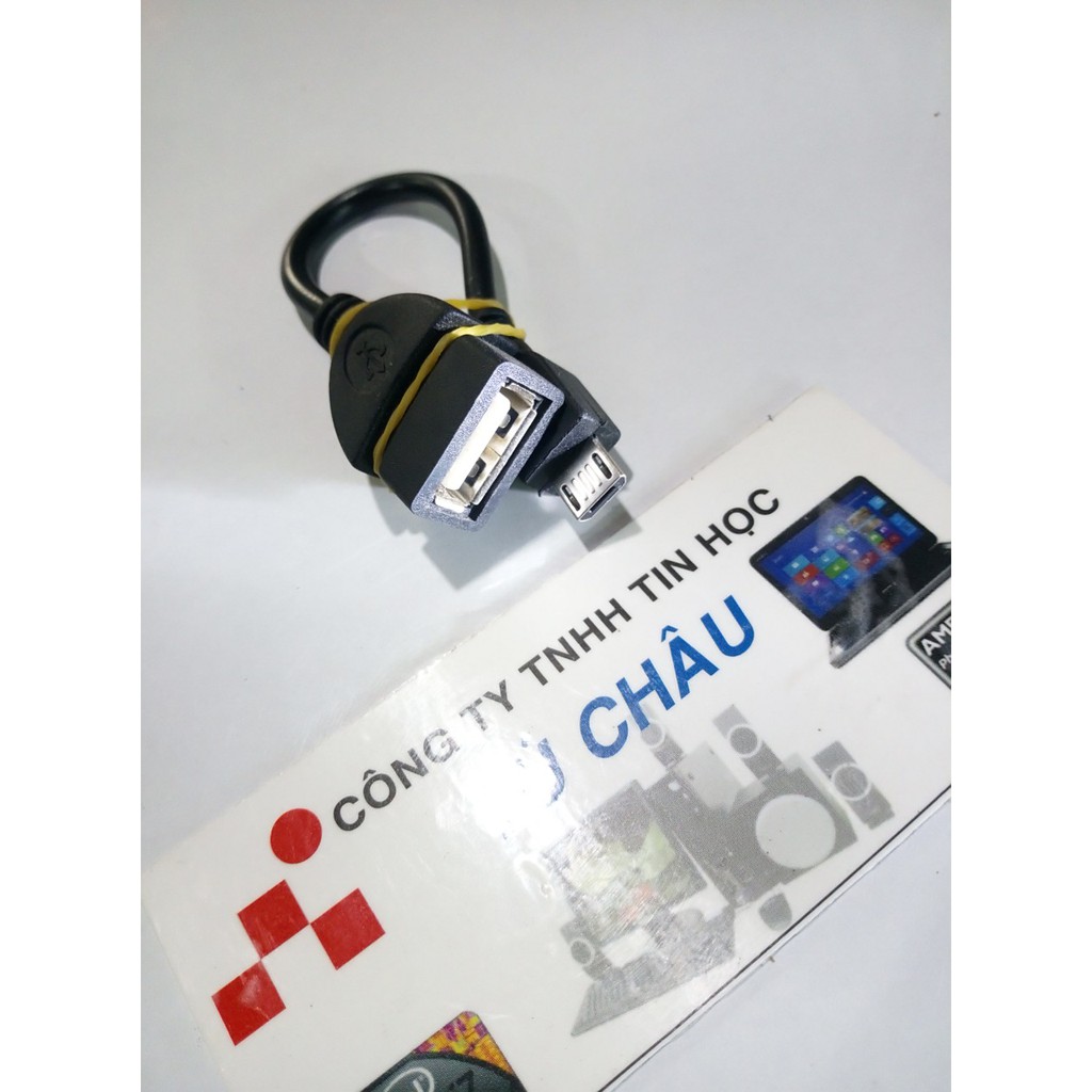 Cáp OTG chuẩn V8: MicroUSB ra USB (Cái)