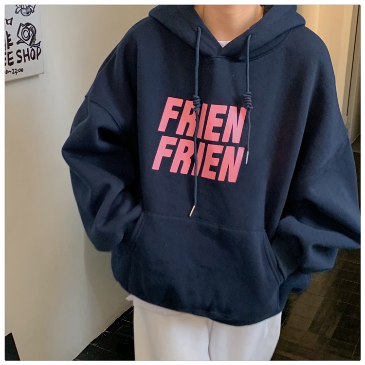 Áo hoodie nữ tay dài có mũ trùm đầu thoải mái thời trang